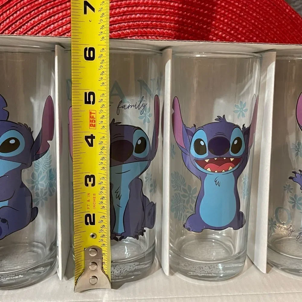 Disney Stitch glasses Set of 4 NWT